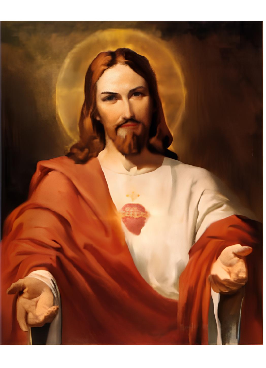 Icône du Sacré-Coeur de Jésus par Leslie Benson